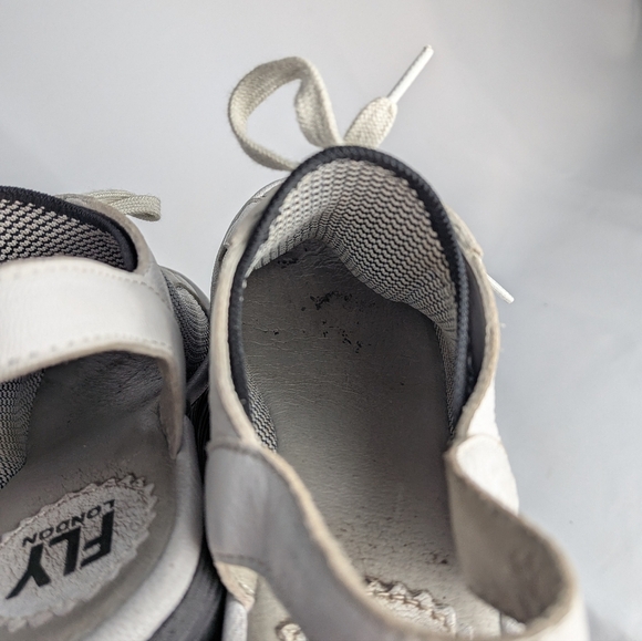 FLY LONDON Wedge Sandals Women No Size (6-7) Black And White Laces - Picture 10 of 14